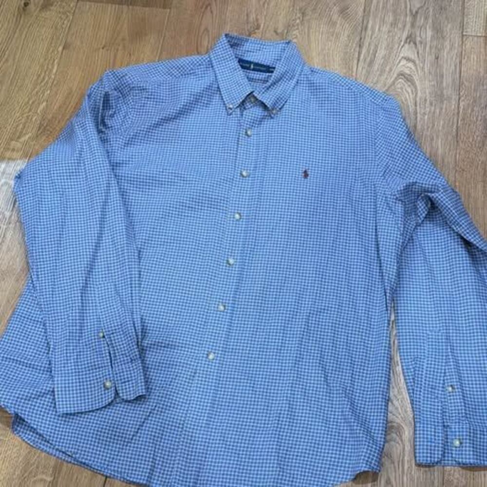 Ralph Lauren Gingham Check Button Down Shirt - Men's XXL - Premium long Sleeve